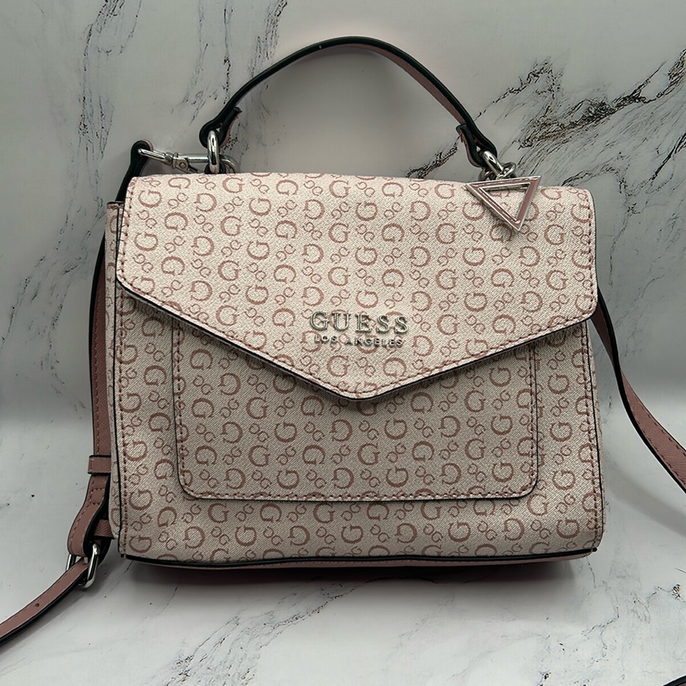 Guess Pink Purse Classic G Small Handbag Crossbody Leather New mini purse